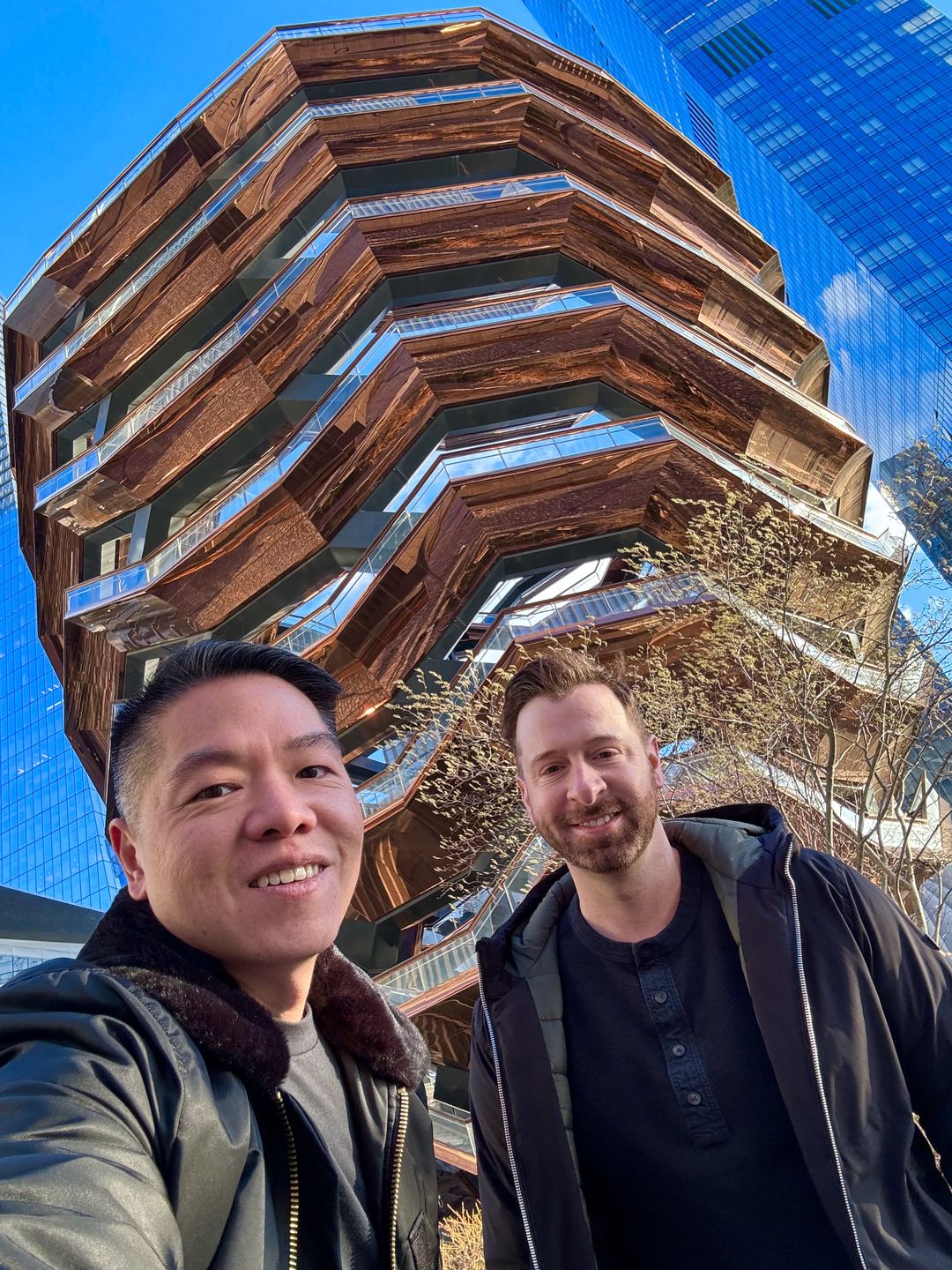 Benny and his partner in New York City